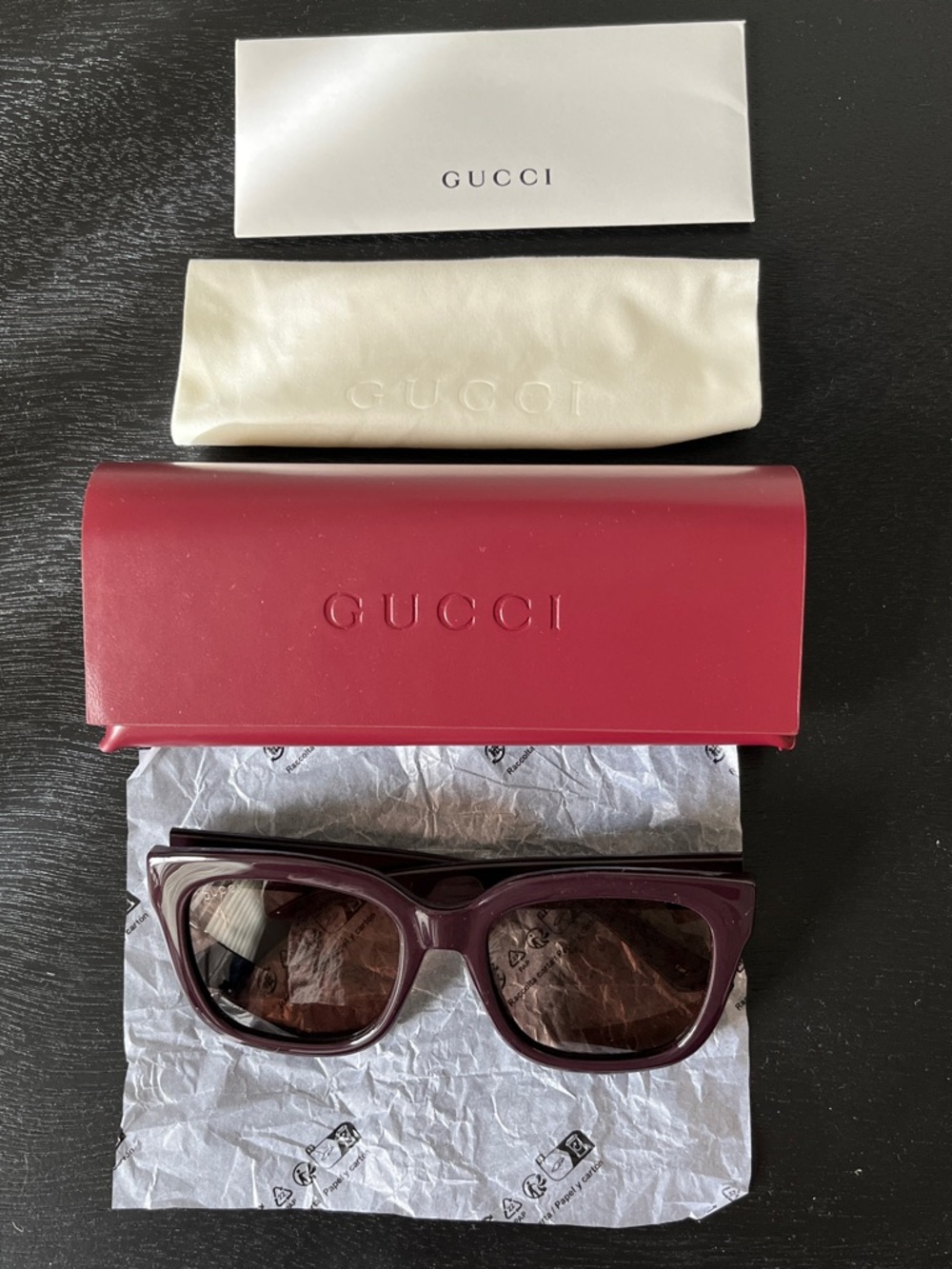 GUCCI Oversized Women's Sunglasses HATER BLOCKERS NWT - Picture 3 of 10